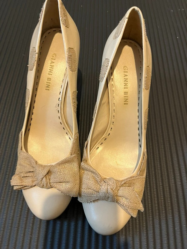 Gianni bini beige bow heels - gianni,